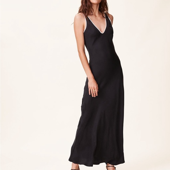 Unsubscribed 100% Silk Washable Dahlia Maxi Dress - Picture 1 of 10